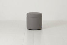 Storage Ottoman in grey linen