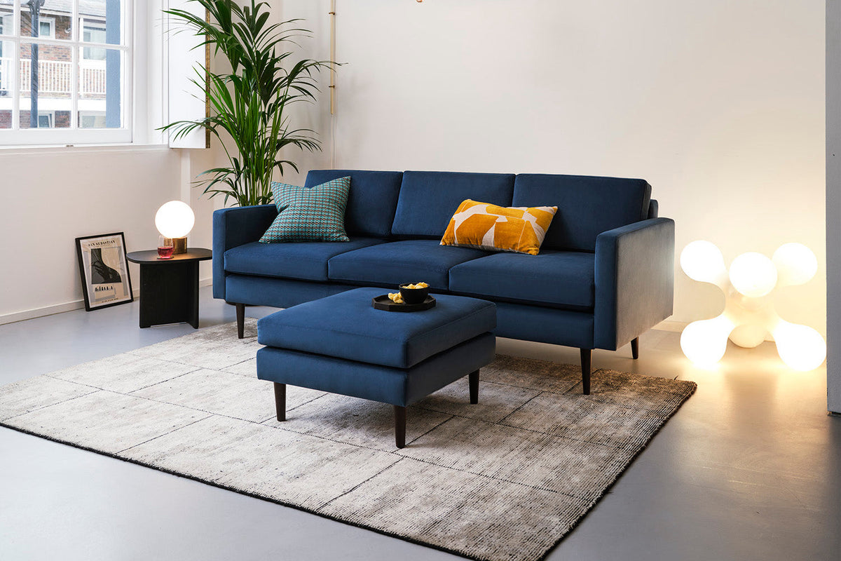 Model 01 Ottoman, Teal