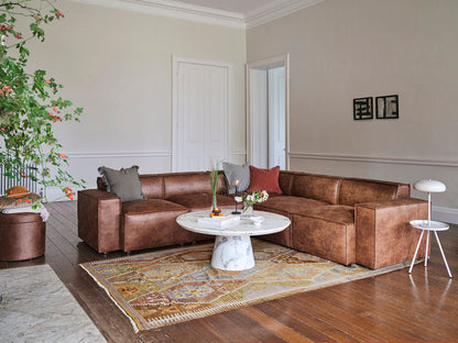 Model 03 Corner Sofa, Chestnut