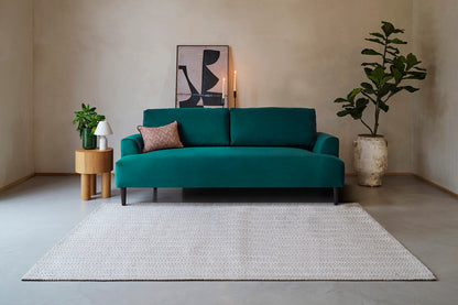 Dreisitzer-Sofa Model 05, Eisvogelblau