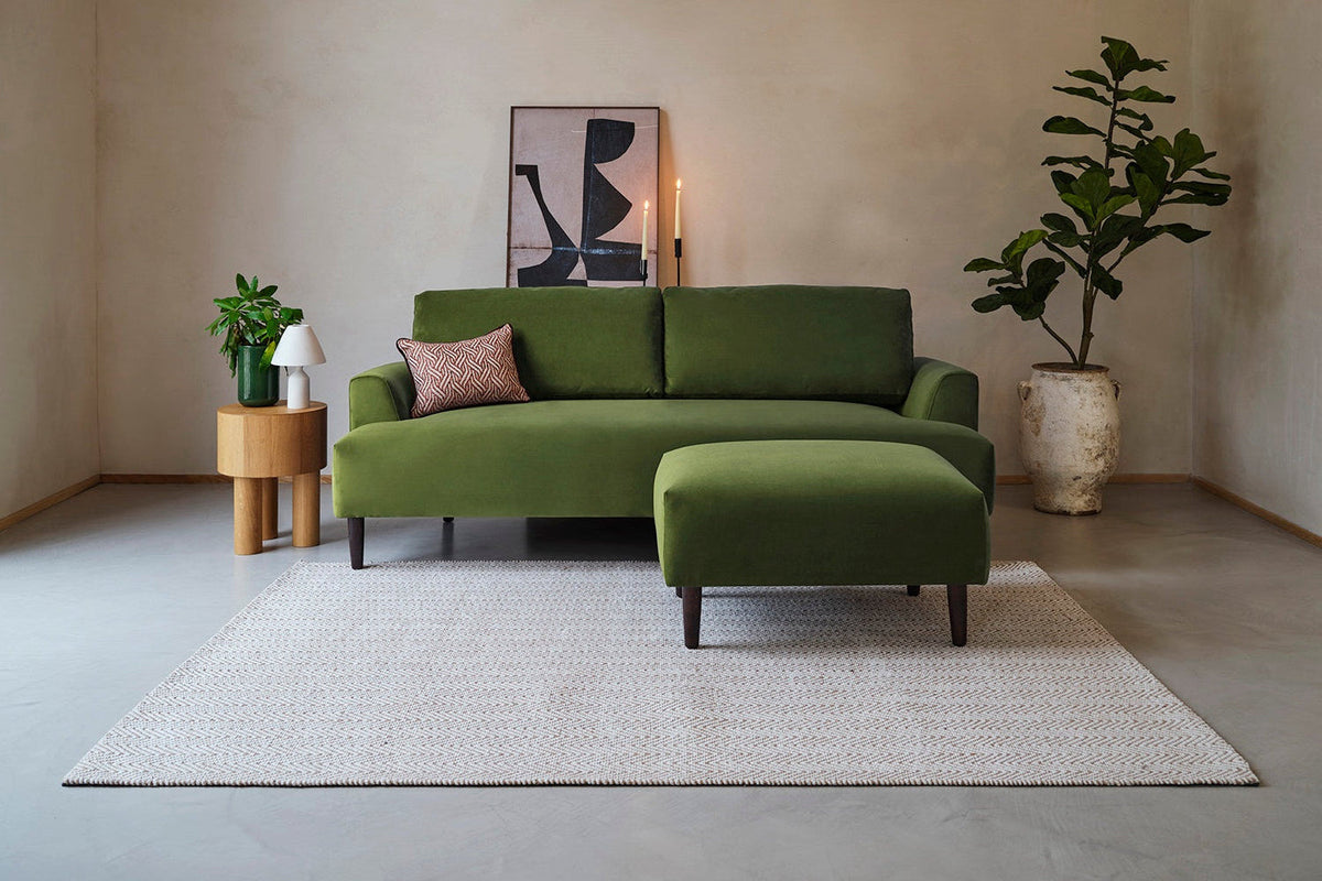 Model 05 3-Seater Sofa with ottoman, Vine