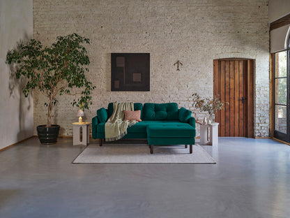 Model 04 Dreisitzer-Schlafsofa, Eisvogelblau