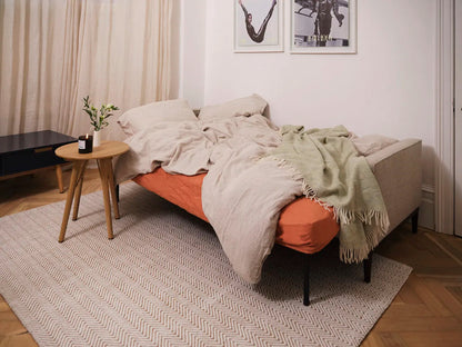 Model 02 Dreisitzer-Schlafsofa , Steingrau