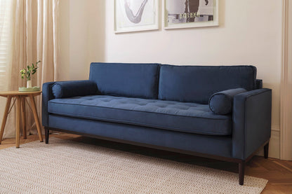Model 02 Dreisitzer-Schlafsofa , Blaugrün