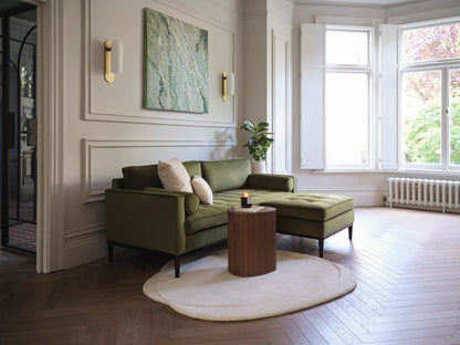 Model 02 2-Seater Sofa with Ottoman, Vine