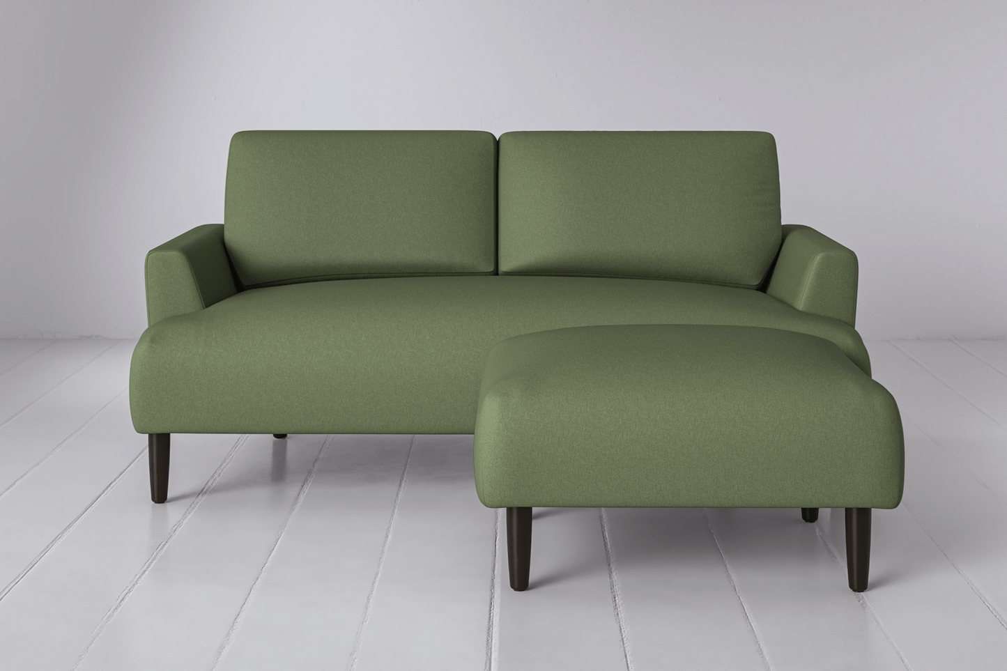 Model 05 Zweisitzer Sofa mit Hocker