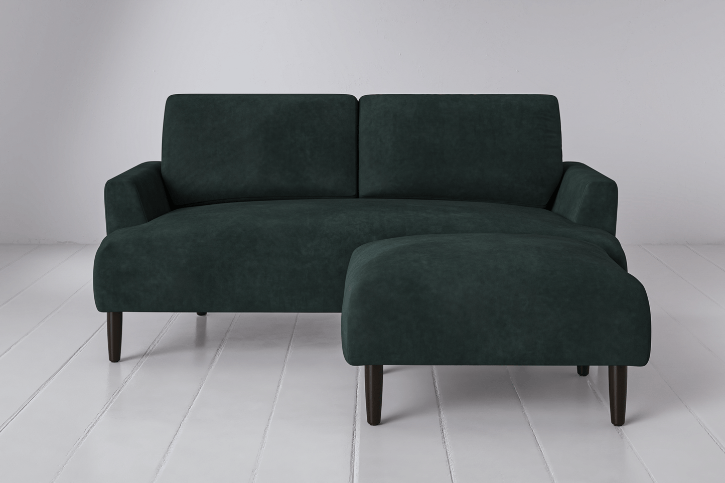 Model 05 Zweisitzer Sofa mit Hocker