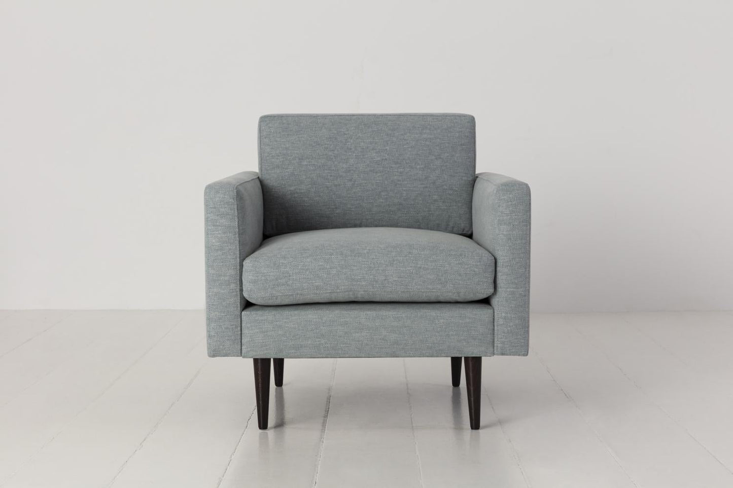 Sessel Model 01, Meerglasblau
