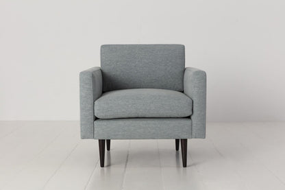 Sessel Model 01, Meerglasblau