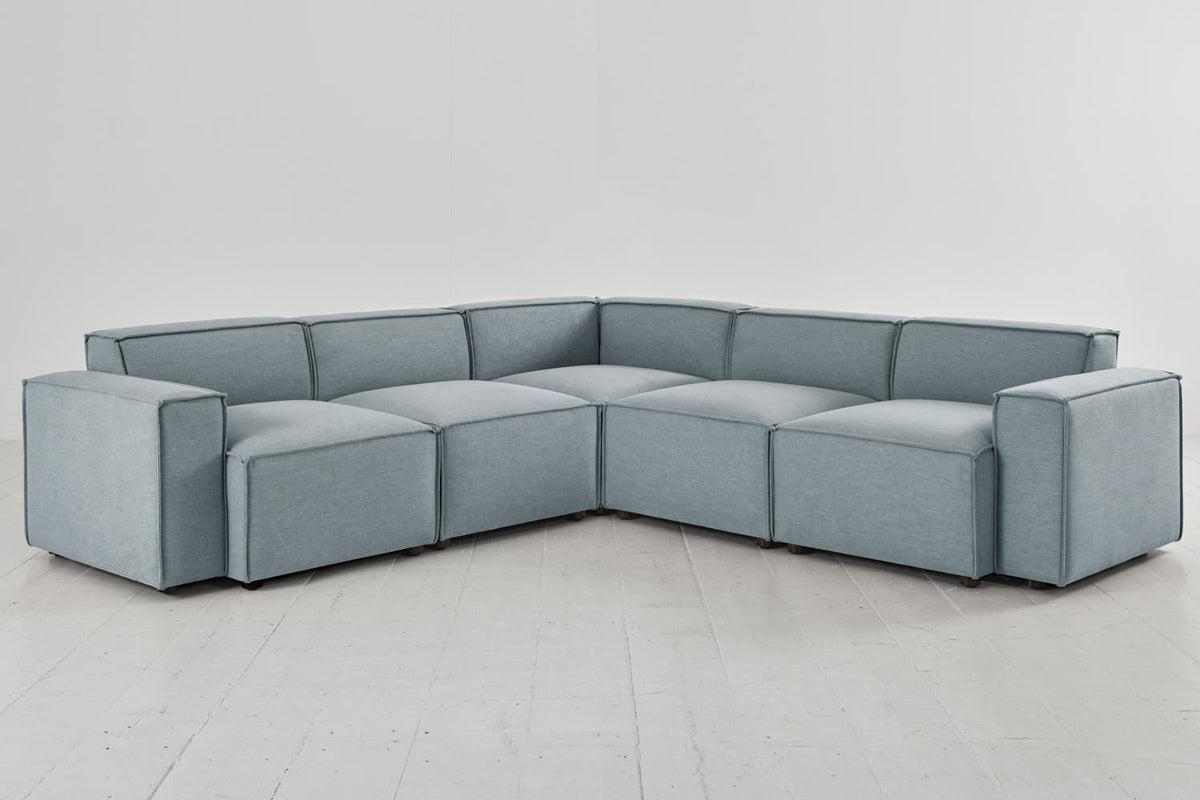 Ecksofa Model 03, Meerglasblau