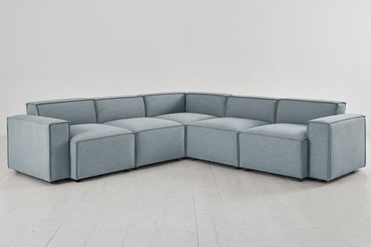 Ecksofa Model 03, Meerglasblau