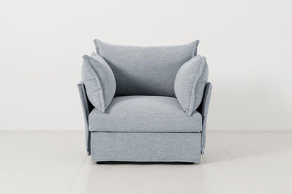 Sessel Model 06, Meerglasblau