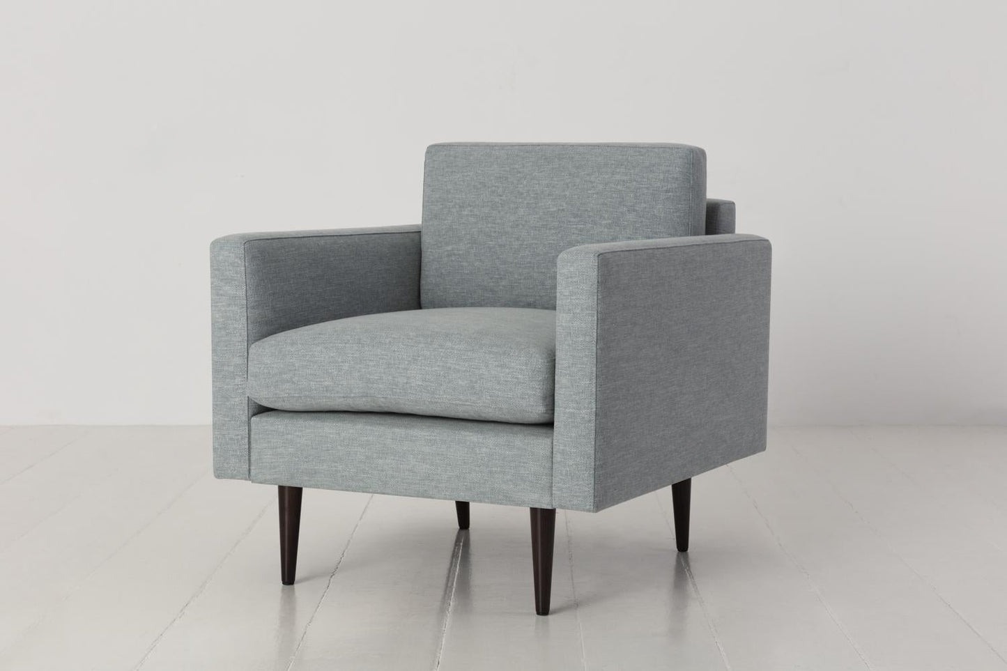 Sessel Model 01, Meerglasblau