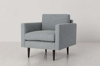 Sessel Model 01, Meerglasblau