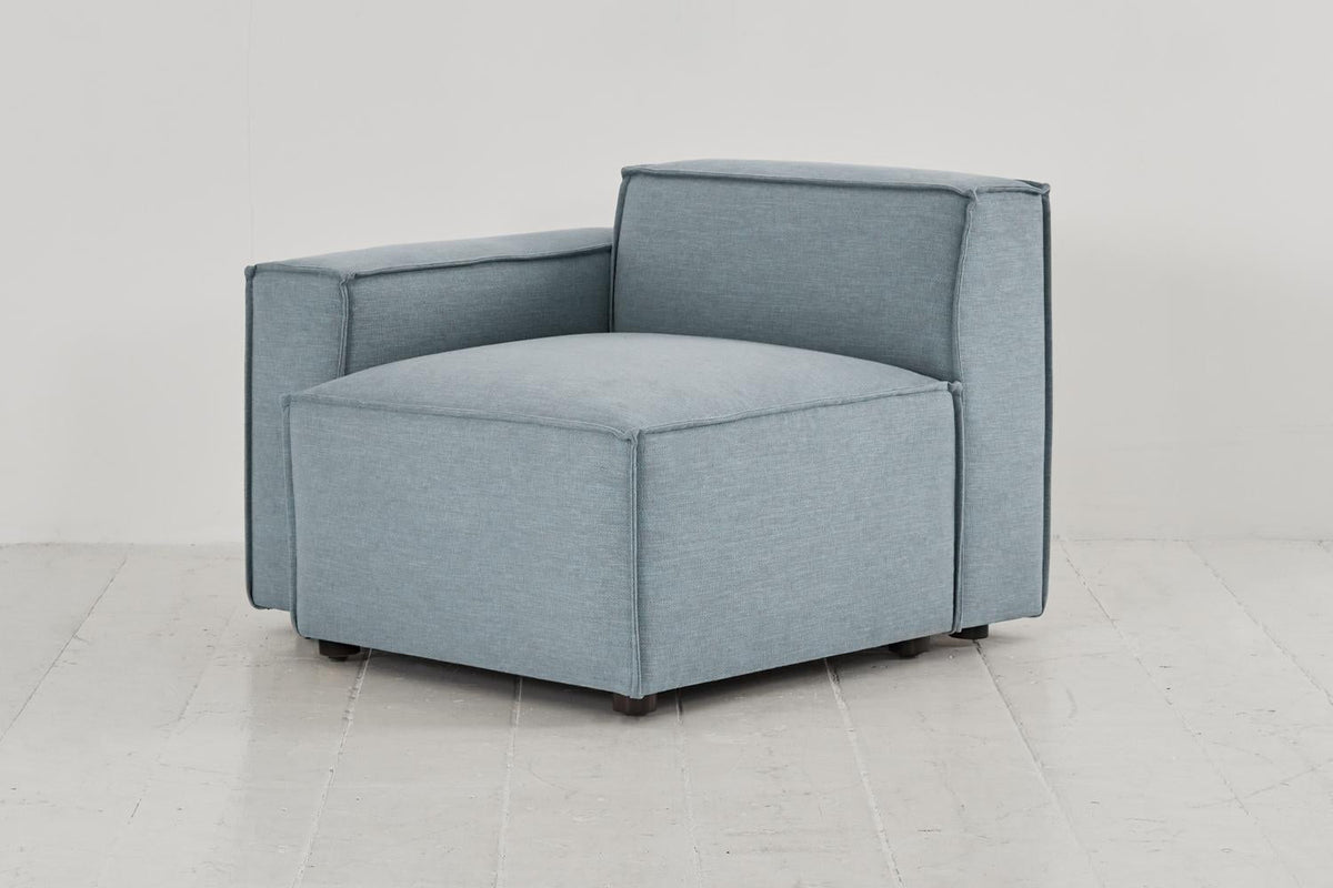 Model 03 Left Arm Sofa Module, Seaglass