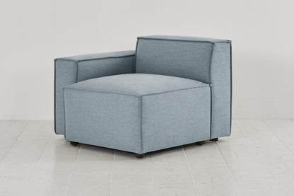 Model 03 Left Arm Sofa Module, Seaglass