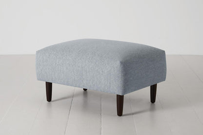 Polsterhocker Model 05, Meerglasblau