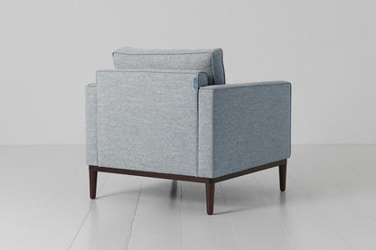 Sessel Model 02, Meerglasblau