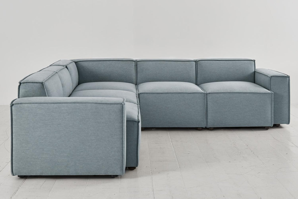Ecksofa Model 03, Meerglasblau