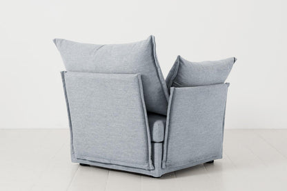 Sessel Model 06, Meerglasblau