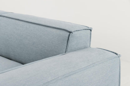 Dreisitzer-Sofa Model 03, Meerglasblau
