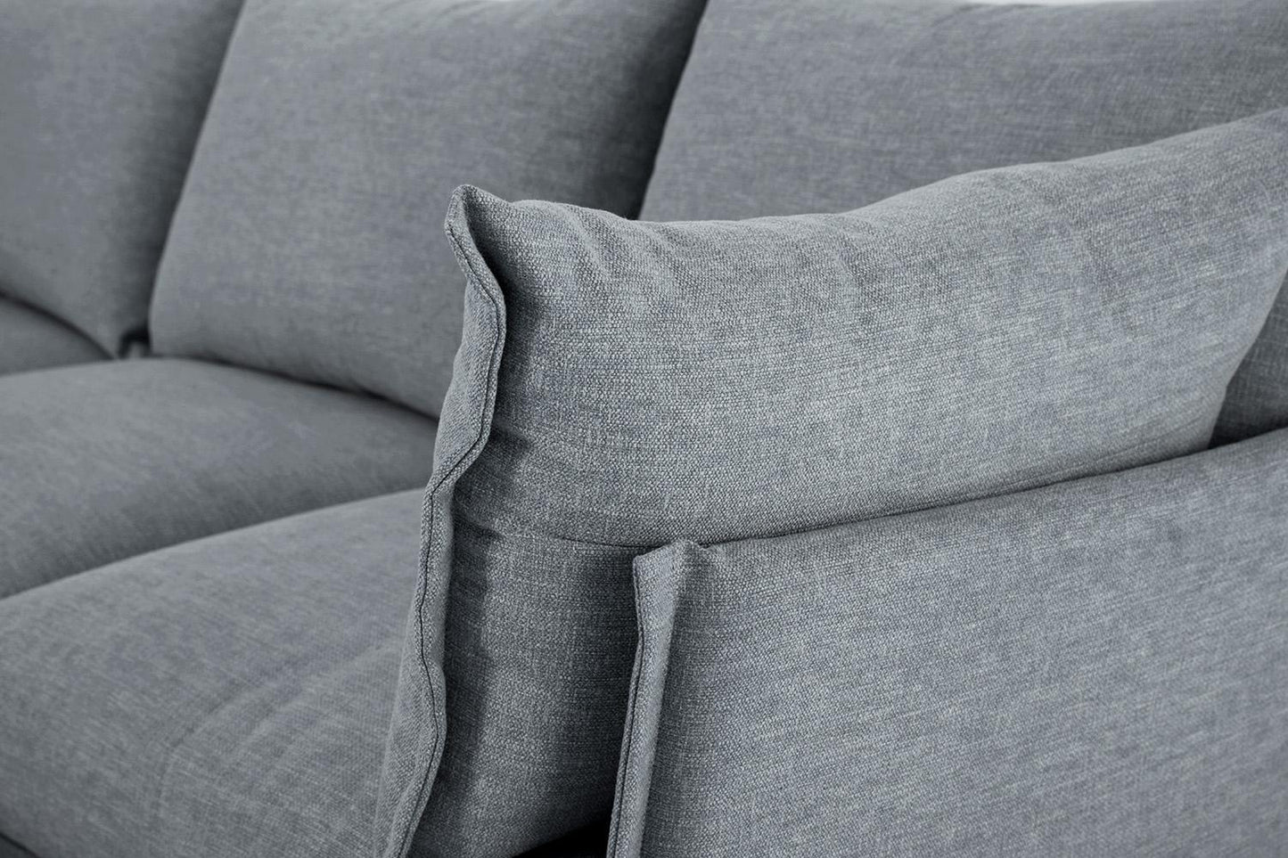 Dreisitzer-Ecksofa Model 06 mit Ecke rechts, Meerglasblau