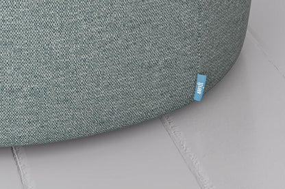 Polsterhocker 01, Meerglasblau