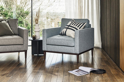 Sessel Model 02, Meerglasblau