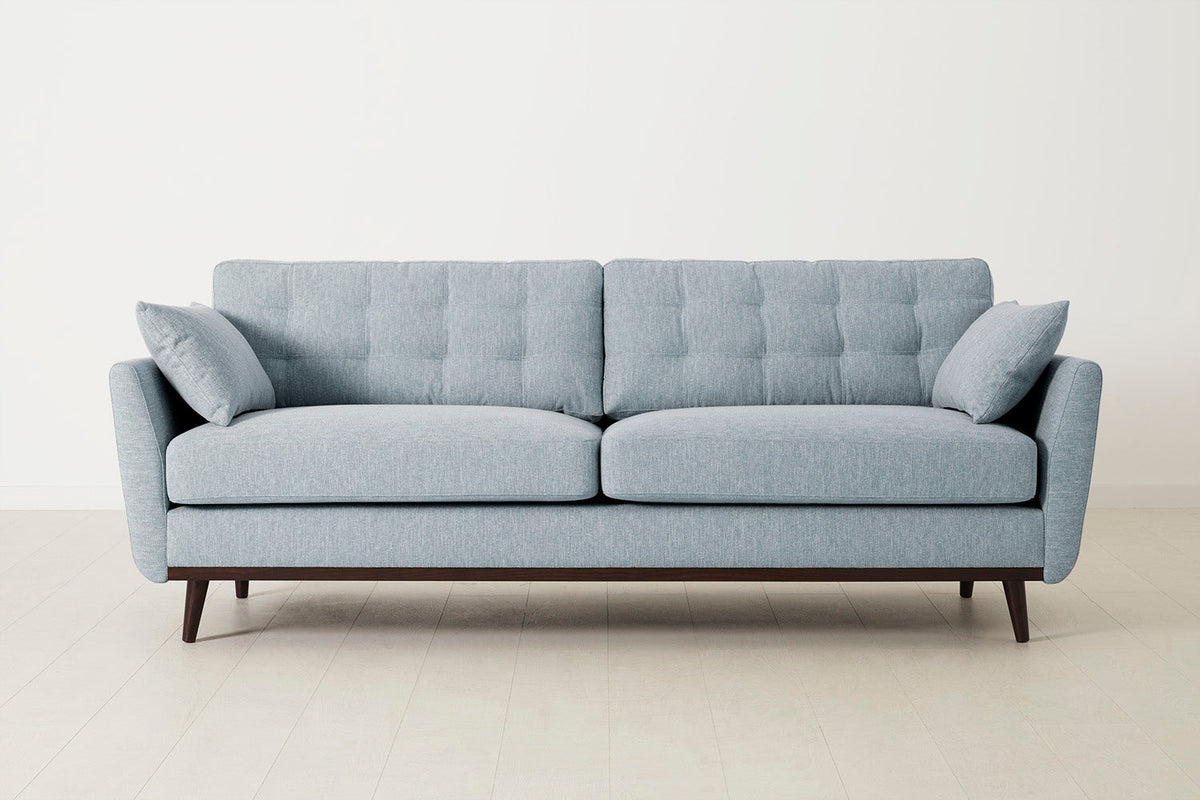 Dreisitzer-Sofa Model 10, Meerglasblau
