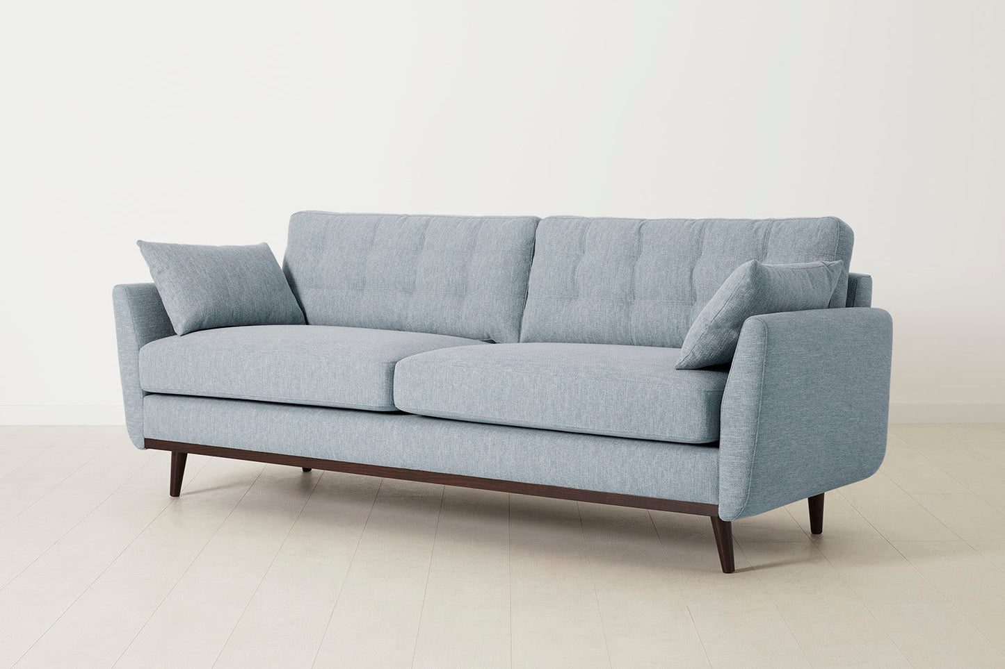 Dreisitzer-Sofa Model 10, Meerglasblau
