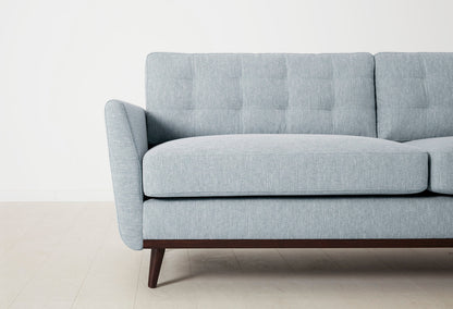 Dreisitzer-Sofa Model 10, Meerglasblau