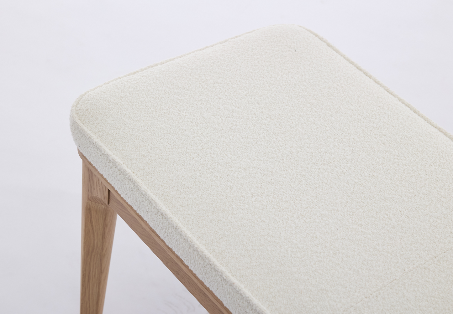 Dining Bench 01, Oak / Ivory