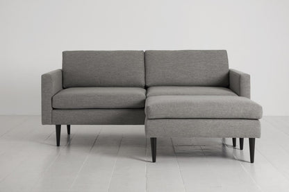 Model 01 2-Seater Sofa with Ottoman, Shadow
