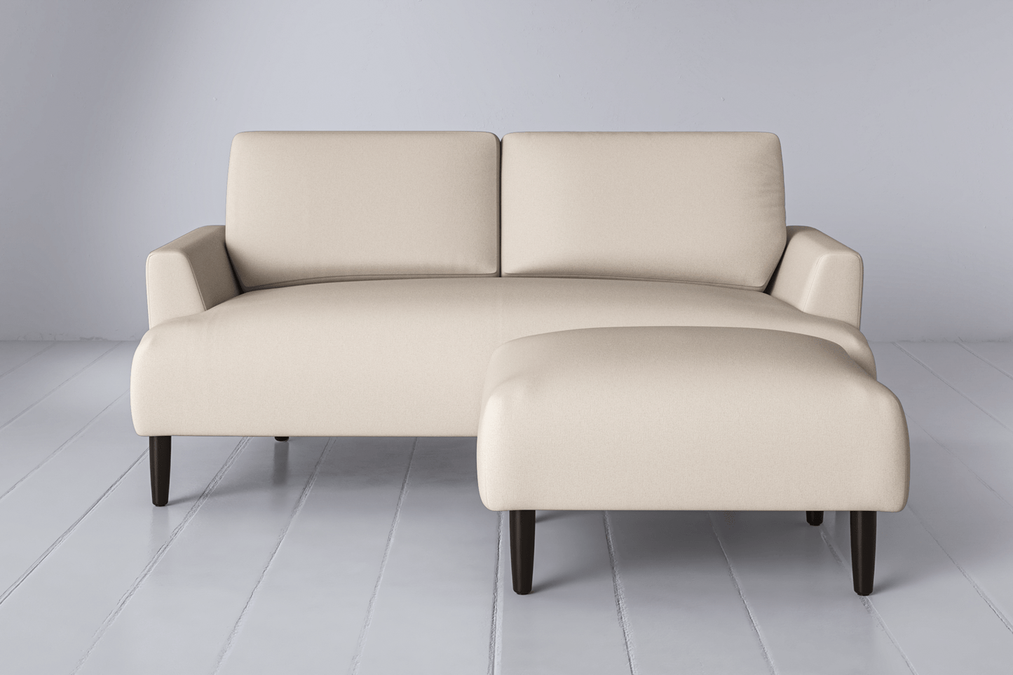 Model 05 Zweisitzer Sofa mit Hocker