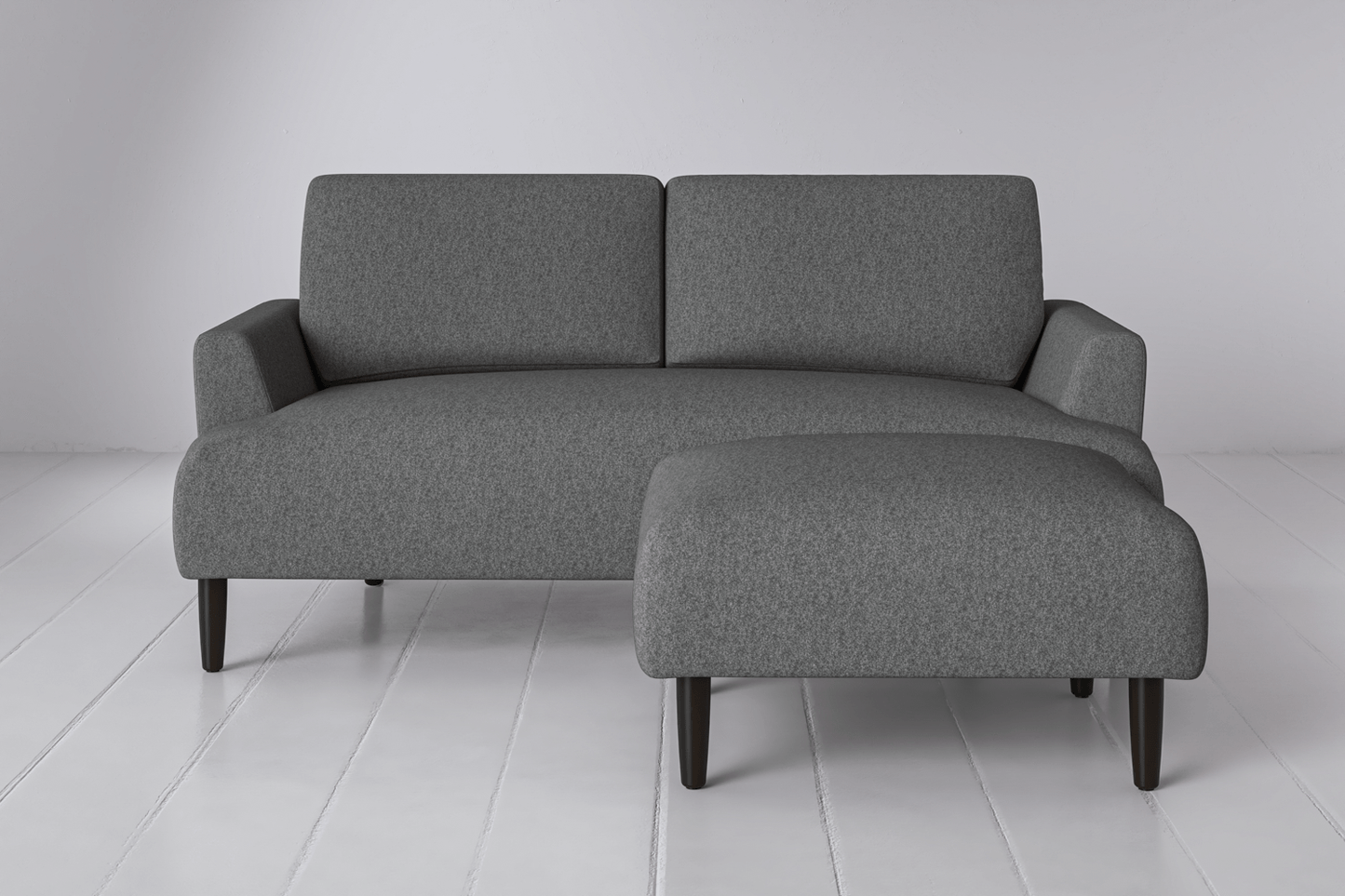 Model 05 Zweisitzer Sofa mit Hocker