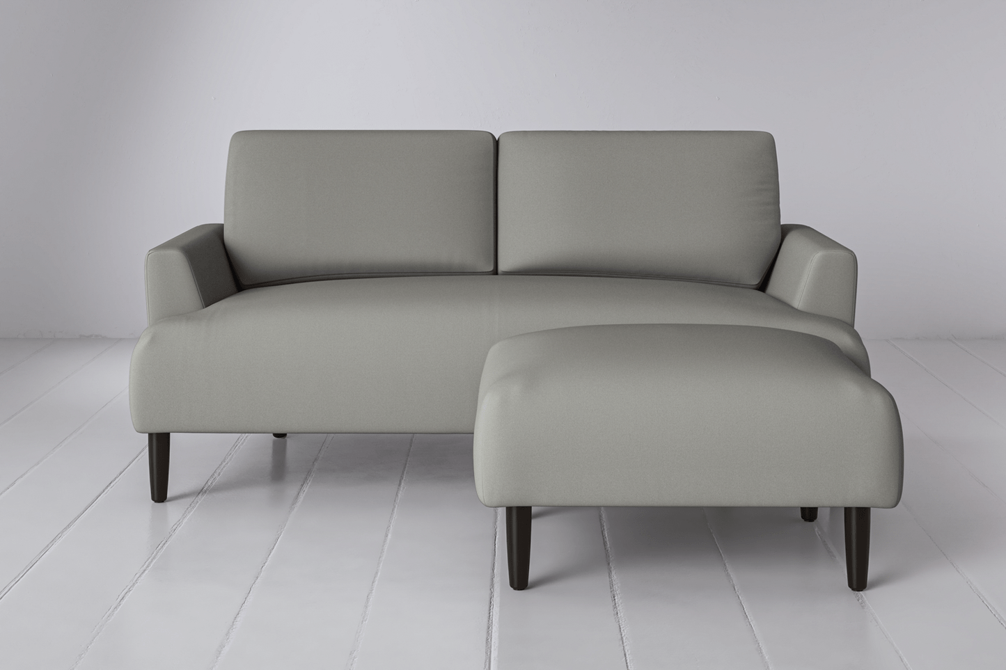 Model 05 Zweisitzer Sofa mit Hocker