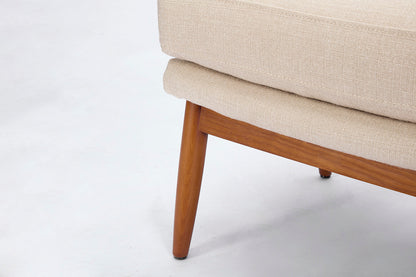Polsterhocker 03 , Hellbeige
