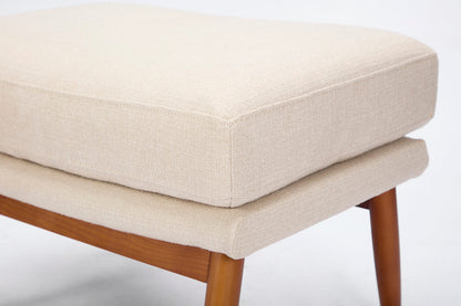 Polsterhocker 03 , Hellbeige