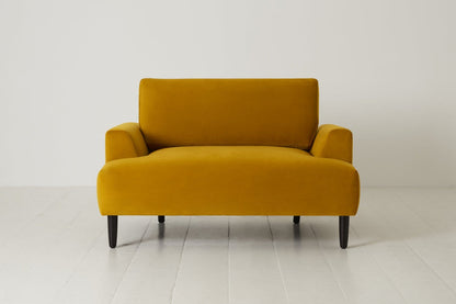 Mustard Image 1 - Model 05 Love Seat in yellow Velvet