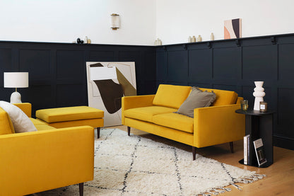 Zweisitzer-Sofa Model 01, Senfgelb
