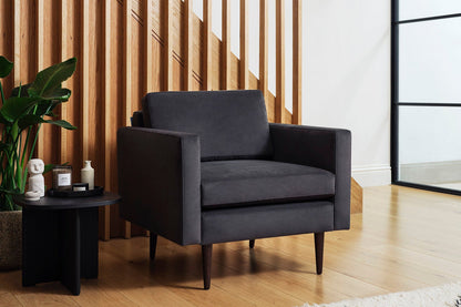 Sessel Model 01, Dunkelgrau
