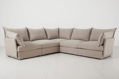 Pumice Image 1 - Model 06 Corner Sofa in Pumice Front View