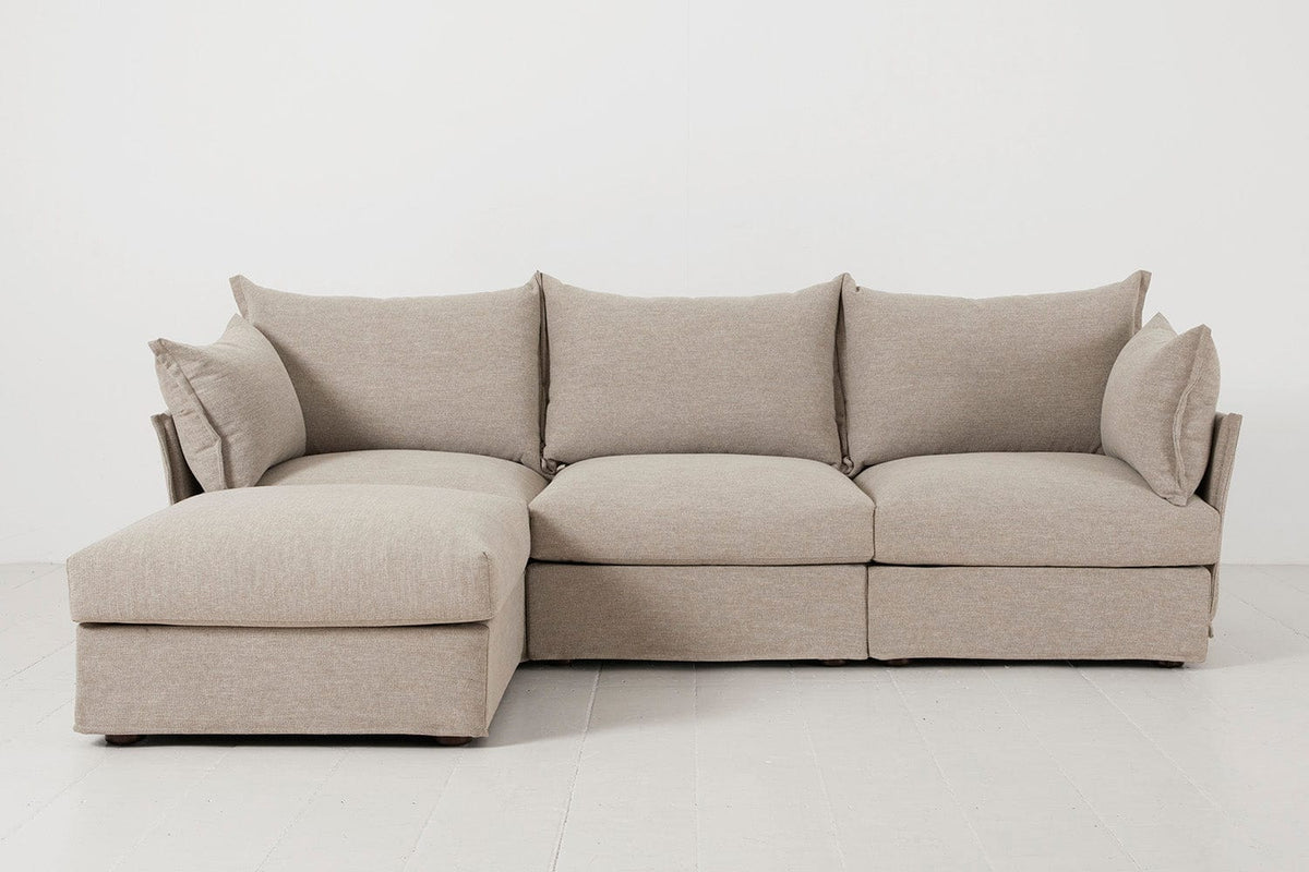 Dreisitzer-Sofa Model 06 mit Ecke links