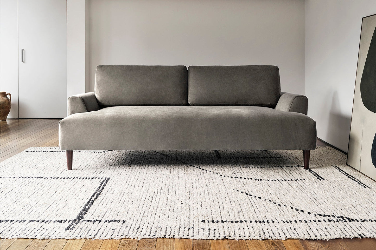 Dreisitzer-Sofa Model 05, Elefantengrau