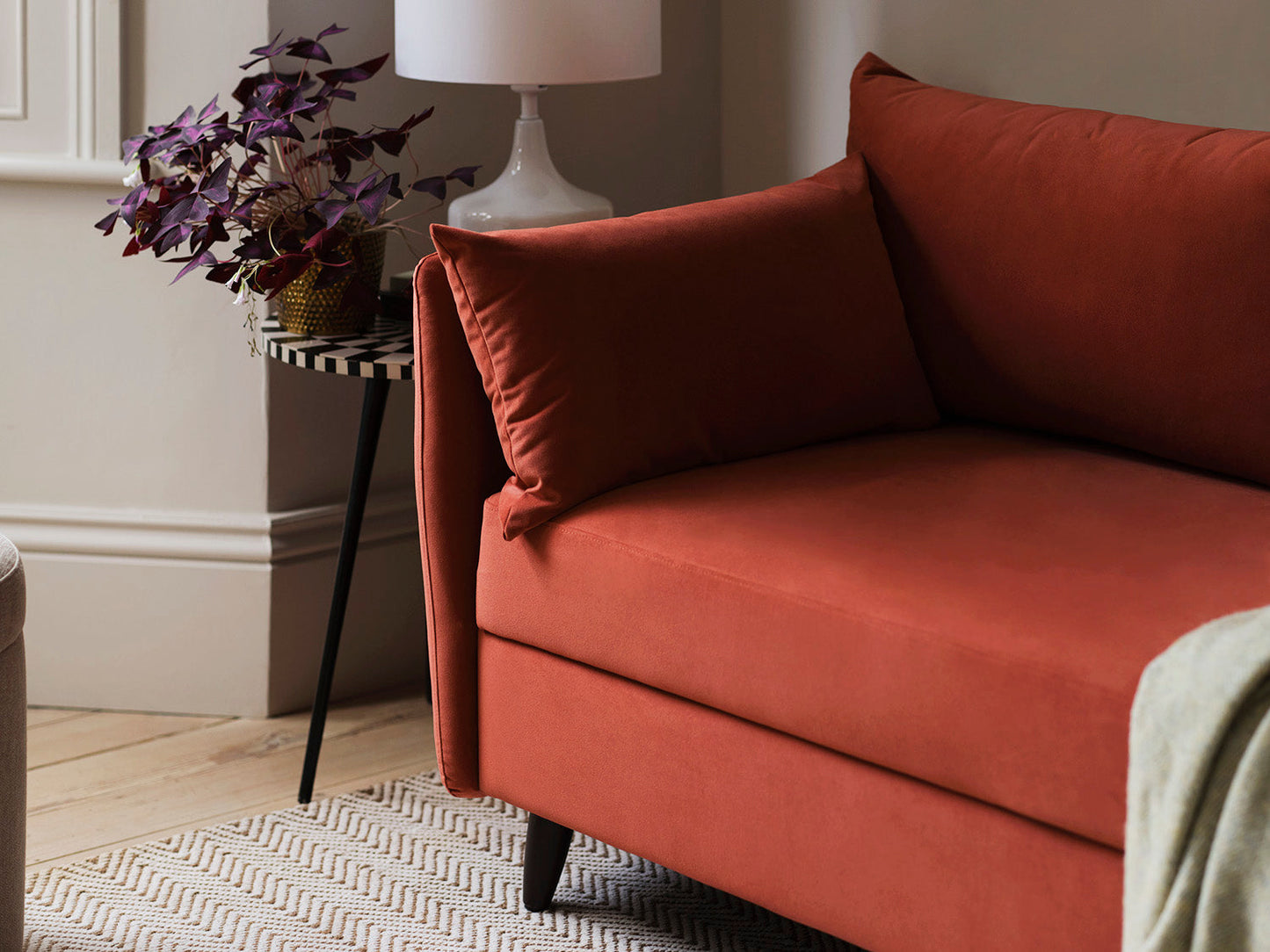 Model 08 Sofa Bed 2.5 Seater, Brick
