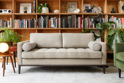 Zweisitzer-Sofa Model 02, Steingrau