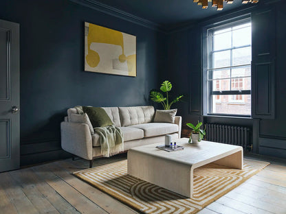 Dreisitzer-Sofa Model 10, Steingrau