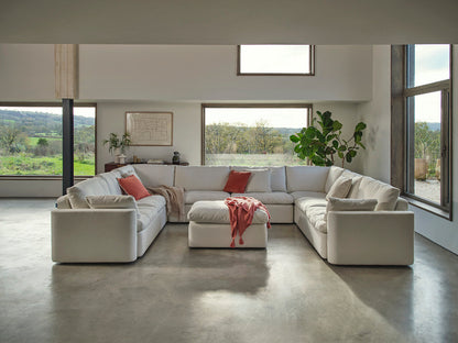 Model 13 U-Form Sofa, Weiß