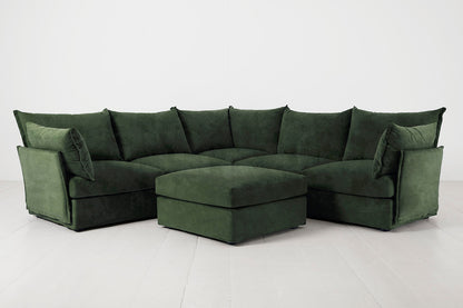 Model 06 Corner Sofa with Ottoman, Conifer