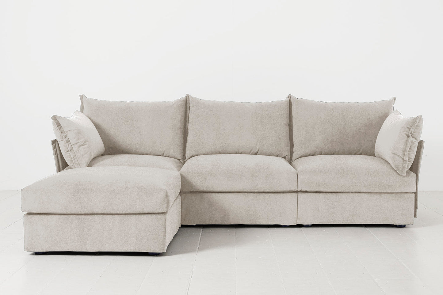 Model 06 3-Seater Left Chaise Sofa, Chalk